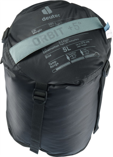 Спальный мешок DEUTER Orbit +5° SL 4336 shale-slateblue RIGHT