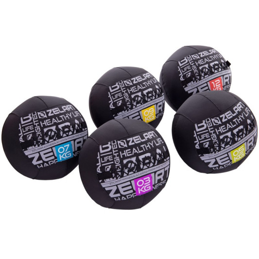 Мяч для кроссфита волбол FI-2637-9 9 кг черный