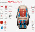 Масажне крісло AlphaSonic II+Braintronics чорний