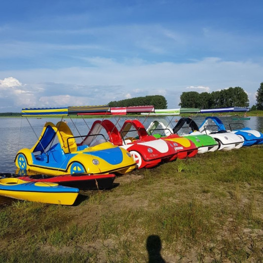 Катамаран в виде авто (машинки) Lake Walk s3 + Лестница + Тент
