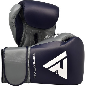 Боксерські рукавиці RDX Leather Pro C4 Blue 12 ун