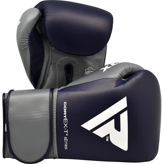 Боксерські рукавиці RDX Leather Pro C4 Blue 14 ун