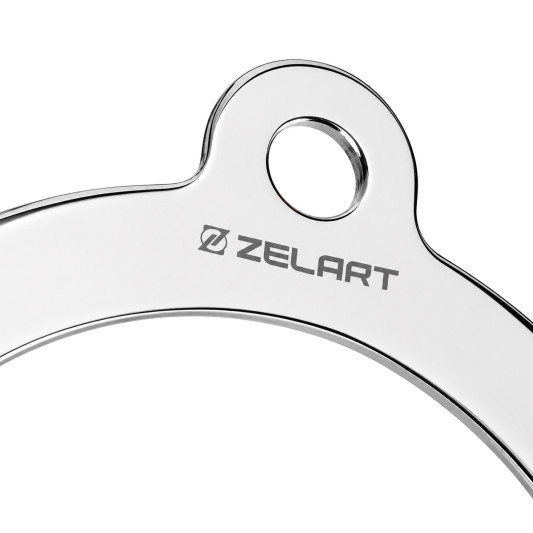 Рукоятка одиночная закрытая ручка для блочного тренажера Zelart TA-00058 хром