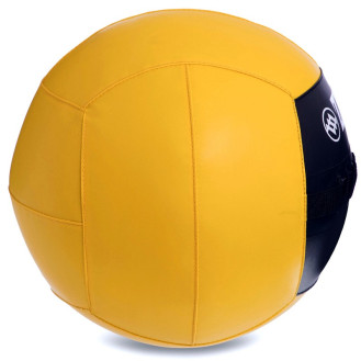 М'яч для кросфіту та тренувань волбол Wall Ball FI-5168-6 6 кг чорний-жовтий