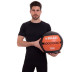 Мяч набивной для кросфита Wall Ball FI-5168-7 7 кг черный-оранжевый