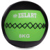 М'яч набивний для кросфіту Wall Ball FI-5168-8 8 кг чорний-зелений