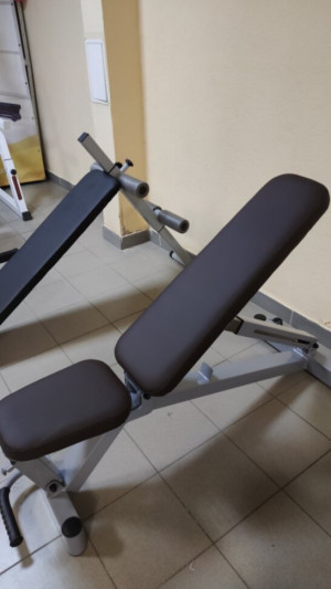 Проф. скамья для жима RN-Sport Black Rock + Гантели олимпийские RN-Sport по 31 кг металлические