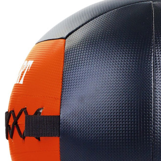 М'яч для кросфіту Wall Ball FI-5168-9 9 кг чорний-червоний