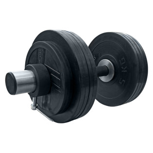 Гантель обрезиненная олимпийская RN-Sport на 31 кг