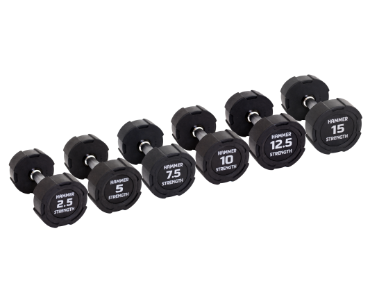 Гантельный ряд 2.5-15 кг Hammer Strength 105 кг