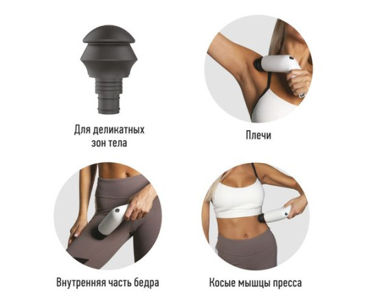 Перкуссионный массажер для тела Yamaguchi Massage Gun PRO