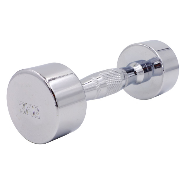 Гантель хромована Zelart SC-8017-3 1x3 кг