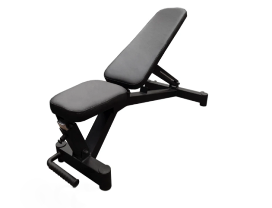 Скамья для жима RN-Sport Black Rock + Обрезиненные гантели по 31 кг
