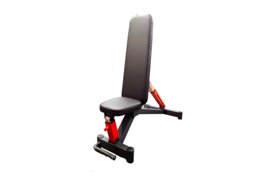 Скамья для жима RN-Sport Black Rock + Обрезиненные гантели по 31 кг