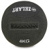 М'яч набивний для кросфіту та тренувань Wall Ball FI-7224-4 4 кг чорний
