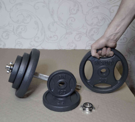 Лава PE208 + Стійки Round PRO + 4 грифа + 100 кг металевих дисків