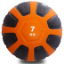 Мяч-медбол для кроссфита Medicine Ball FI-0898-7 7 кг черный-оранжевый