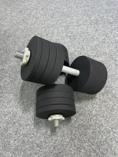 Гантели разборные стальные Rn-Sport 2 шт по 32 кг окрашенные