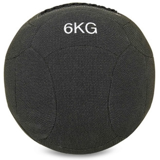 М'яч для кросфіту Wall Ball FI-7224-6 6 кг чорний