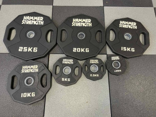 Диски обрезиненные олимпийские Hammer Strength 51 мм 1.25-2.5-5-10-15-20-25 кг