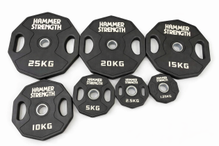 Диски обрезиненные олимпийские Hammer Strength 51 мм 1.25-2.5-5-10-15-20-25 кг
