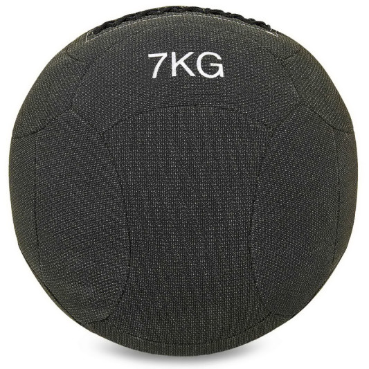 Мяч для кроссфита волбол Wall Ball FI-7224-7 7 кг черный