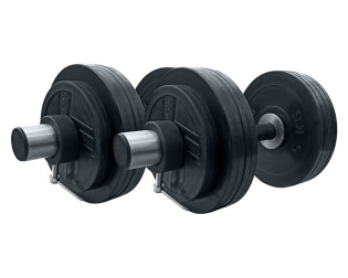 Гантели обрезиненные олимпийские RN-Sport 2 шт по 31 кг