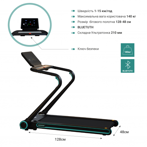 Бігова доріжка EnergyFIT EF-U20