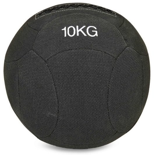 М'яч для кросфіту волбол Wall Ball FI-7224-10 10 кг чорний