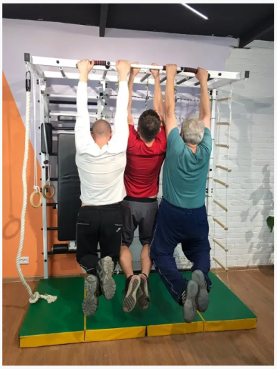 Дитячий спортивний куточок. Шведська стінка, турнік, рукохід, з кріпленням під кільця та канат