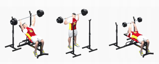 Силовой комплекс RN-Sport 162 кг 4 грифа + 115 кг дисков + скамья и стойки