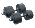 Гантели обрезиненные олимпийские RN-Sport 2 шт по 62 кг