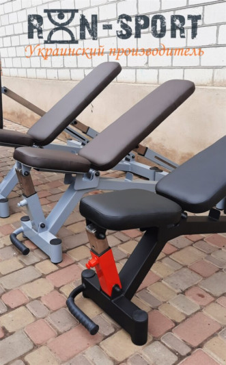 Скамья Black Rock + Стойки Black Rock + Штанга обрезиненная RN-Sport 105 кг с олимпийским грифом