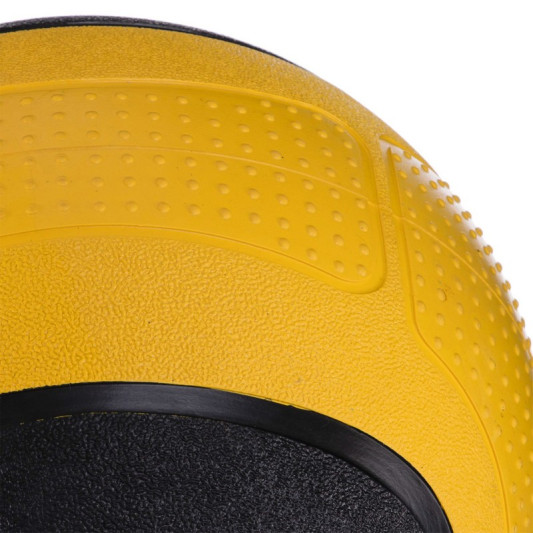 Мяч-медбол для кроссфита и тренировок Medicine Ball FI-2620-4 4 кг желтый-черный