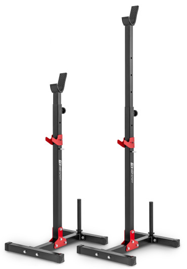 Стійки для штанги HS-1005L чорний/червоний