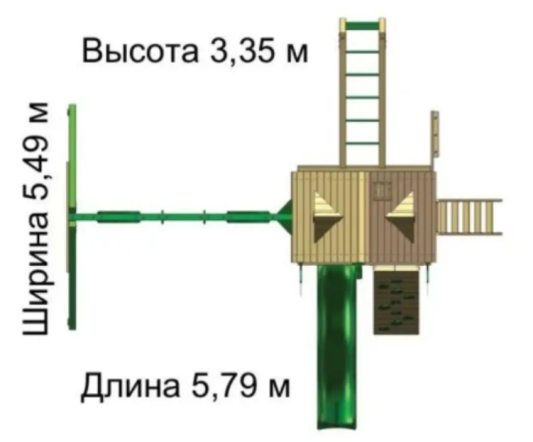 Детская игровая площадка Люкс-8 Е7 с рукоходом