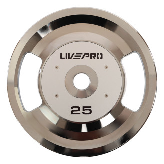 Блины диски стальные 2 Handle металлическая втулка LiveUp LP8338-25 ø51мм 25кг серый
