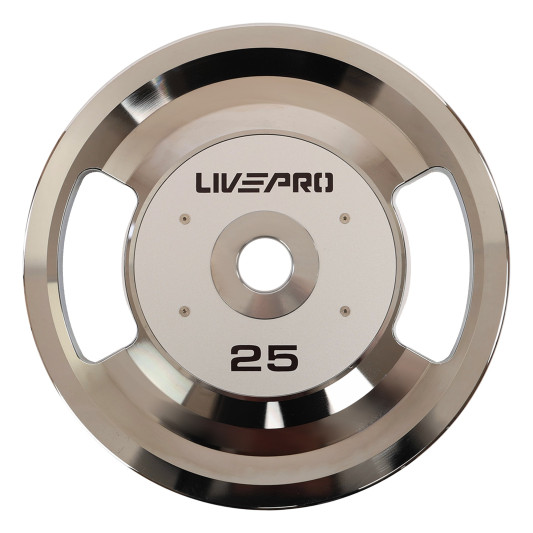 Блини диски сталеві 2 Handle металева втулка LiveUp LP8338-25 ø51мм 25кг сірий