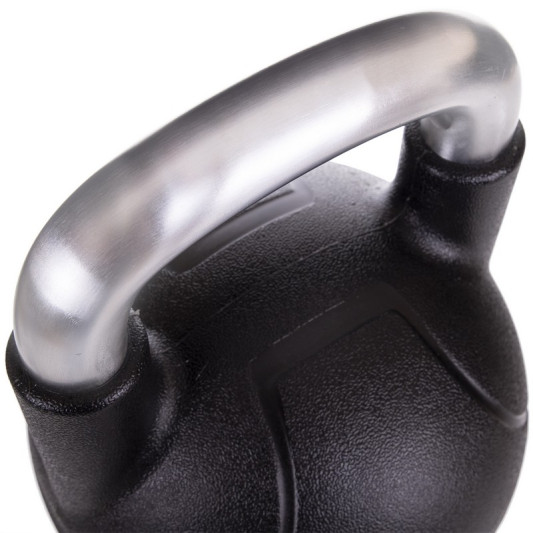 Гиря PU с хромированной ручкой Кроссфит Zelart TA-2681-12 12 кг