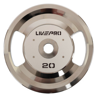 Блини диски сталеві 2 Handle металева втулка LiveUp LP8338-20 ø51мм 20кг сірий