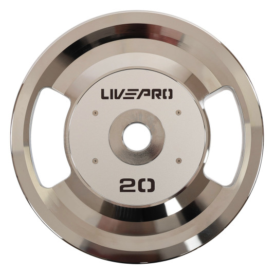 Блини диски сталеві 2 Handle металева втулка LiveUp LP8338-20 ø51мм 20кг сірий