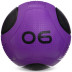 М'яч-медбол для ефективних тренувань Medicine Ball FI-2620-6 6 кг фіолетовий-чорний