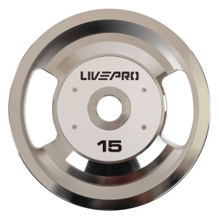 ББлини диски сталеві 2 Handle металева втулка LiveUp LP8338-15 ø51мм 15кг сірий