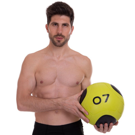 Мяч медицинский медбол Medicine Ball FI-2620-7 7 кг зеленый-черный
