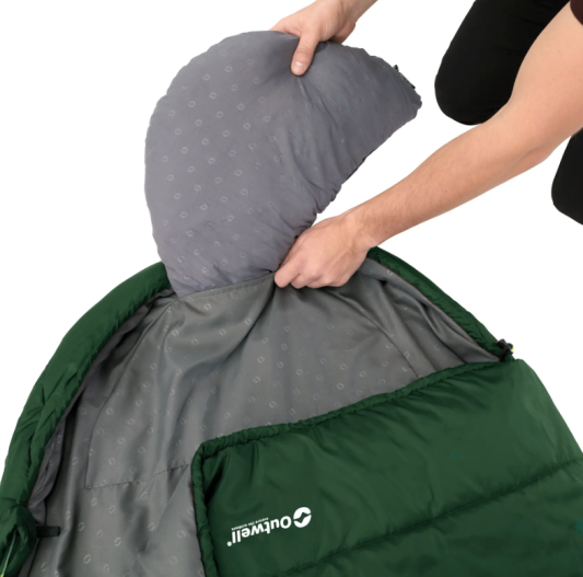 Спальний мішок Outwell Canella Supreme/-1°C Forest Green Left