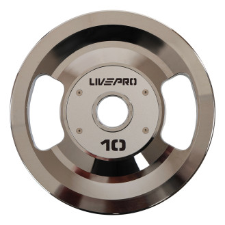 Блины диски стальные 2 Handle металлическая втулка LiveUp LP8338-10 ø51мм 10кг серый