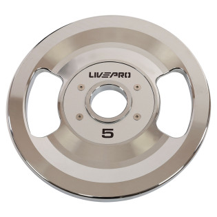 Блини диски сталеві 2 Handle металева втулка LiveUp LP8338-5 ø51мм 5кг сірий