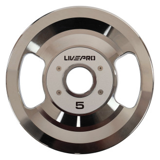 Блины диски стальные 2 Handle металлическая втулка LiveUp LP8338-5 ø51мм 5кг серый