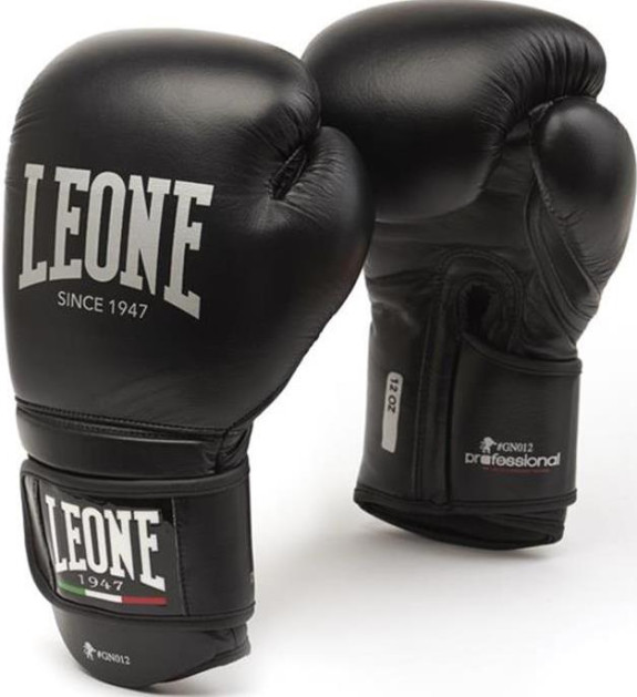 Боксерські рукавиці Leone Professional Black 10 ун