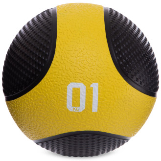 М'яч-медбол для тренувань Medicine Ball FI-2824-1 1 кг чорний